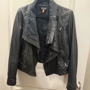 Neuw Dark Leather Jacket for Women